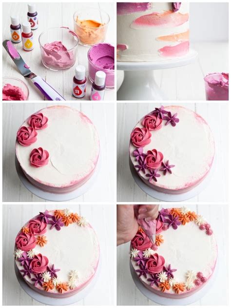 Tortendekoration mit Spritzbeutel und Fondant