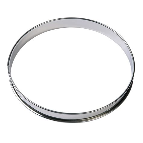 Tortenring aus Edelstahl auf Backpapier