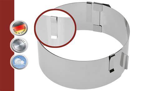 Tortenring beim Schichten: Füllung bleibt sauber an Ort und Stelle