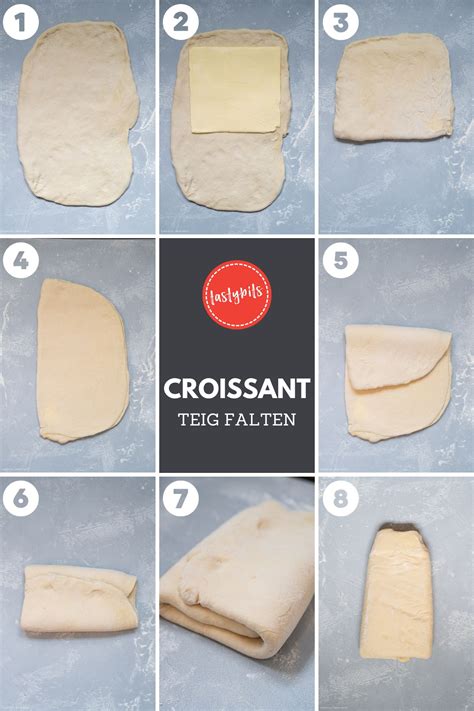Tourierung und Falten von Croissant-Teig