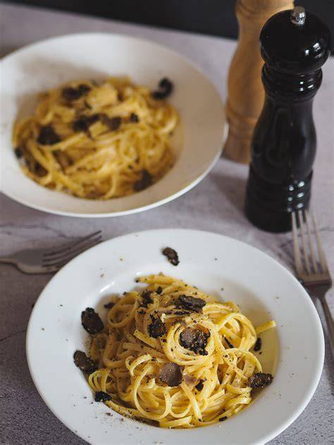 Trüffel-Pasta im Restaurant
