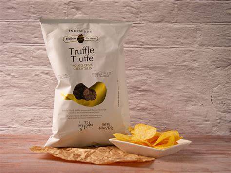 Trüffelchips mit Sektglas