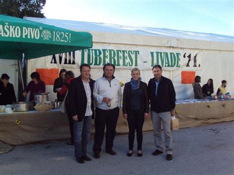 Trüffelstand beim Tuberfest in Livade