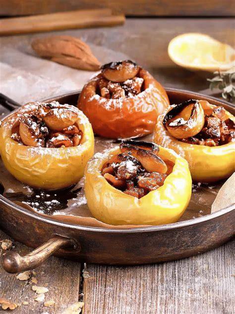 Traditionelle Bratäpfel mit Füllung