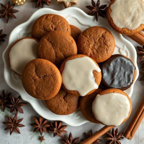 Traditionelle Elisenlebkuchen auf Oblaten