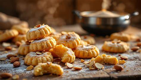 Traditionelle Herstellung von Polvorones in Spanien