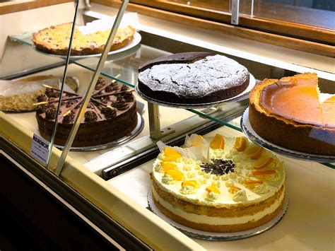 Traditionelle Kuchen im sächsischen Café