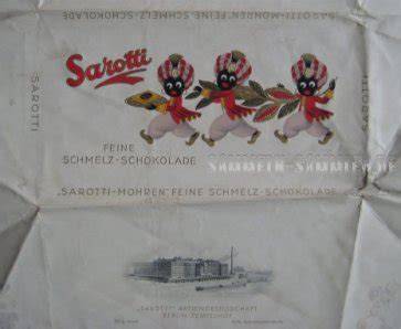 Traditionelle Sarotti-Verpackung mit drei M*