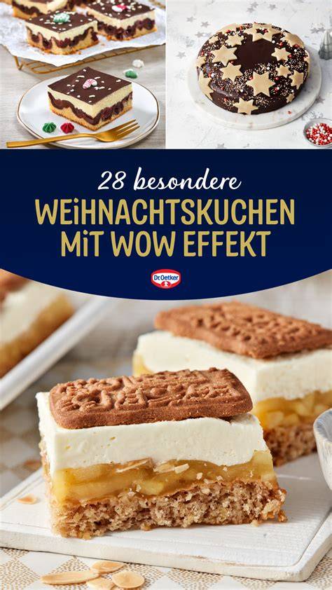 Traditionelle Weihnachtsbäckerei mit braunem Blechkuchen