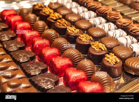 Traditionelle belgische Pralinen in edler Verpackung