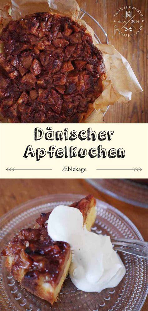 Traditionelle dänische Æblekage mit gerösteten Makronen