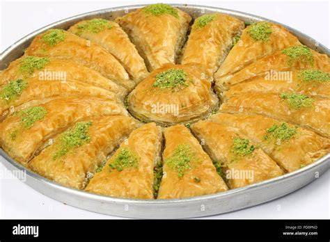 Traditionelles türkisches Baklava in Rautenform