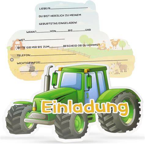 Traktor- und Baustellen-Deko für Kinderparty