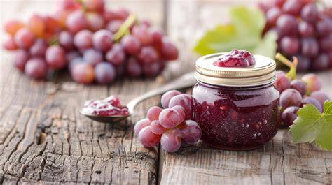 Traubenmarmelade auf einer Käseplatte