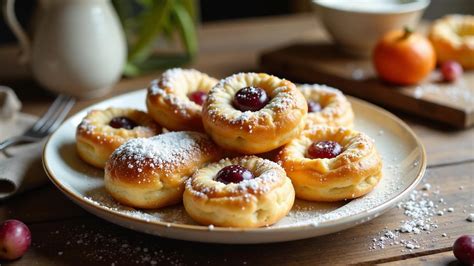 Tschechische Kuchenvitrine mit Koláče und Medovnik