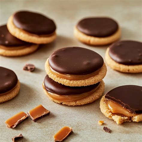 Twix-Kekse mit Karamell und Schokolade