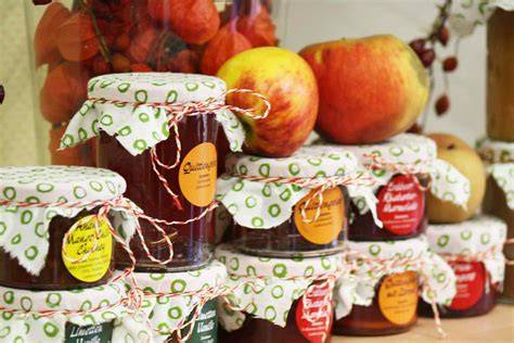 Typen von Marmeladengläsern und Deckeln