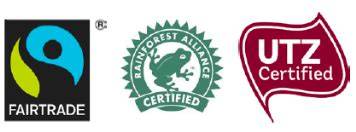 UTZ Certified und Fairtrade Label