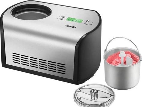 Unold One 48865 kompakte Eismaschine mit Edelstahl-Design