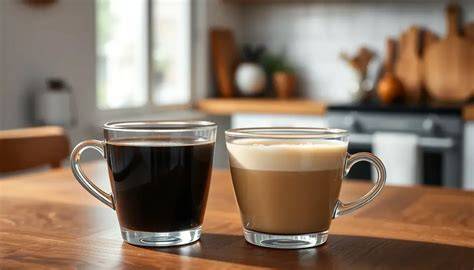 Unterschied schwarzer Kaffee mit und ohne Milch und Zucker