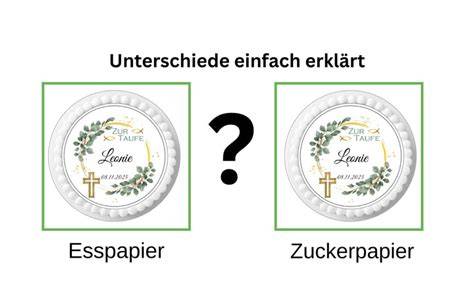 Unterschiede bei Fotodruck auf Marzipan und Esspapier