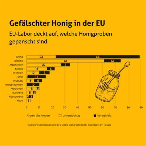 Unterschiede echter und gefälschter Honig (Infografik)