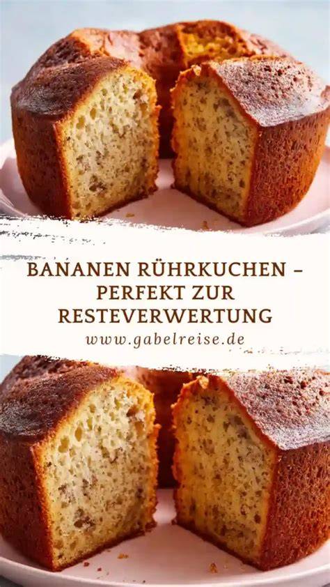Unterschiede zwischen Bananenbrot und Bananen Rührkuchen - Infografik