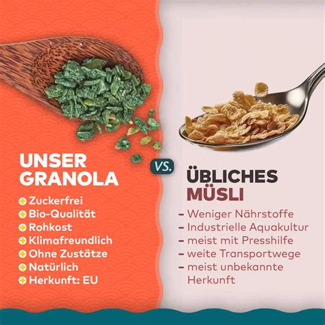 Unterschiede zwischen Müsli, Granola und Crunchy
