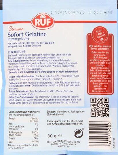 Unterschiedliche Gelatinearten: Blatt, Pulver und Sofortgelatine als Infografik