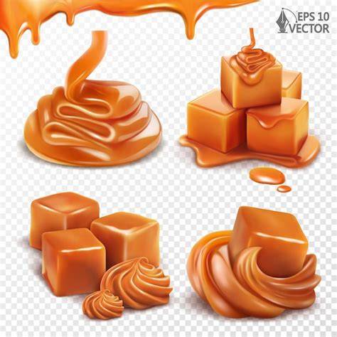 Unterschiedliche Karamellformen - Sauce, Bonbons, Sirup