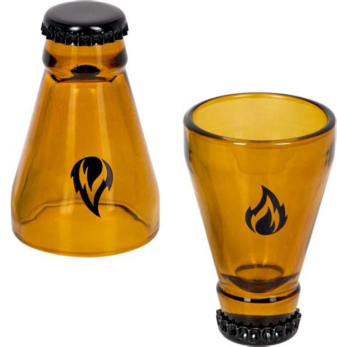 Urban Gray Schnapsglas Bierpulle Deko-Kronkorken