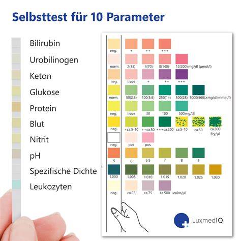 Urin-Teststreifen zur Glukosemessung