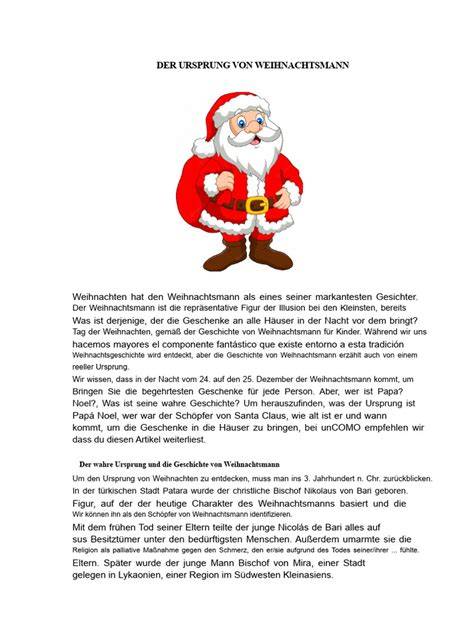 Ursprung und Entwicklung des Weihnachtsmanns in Europa