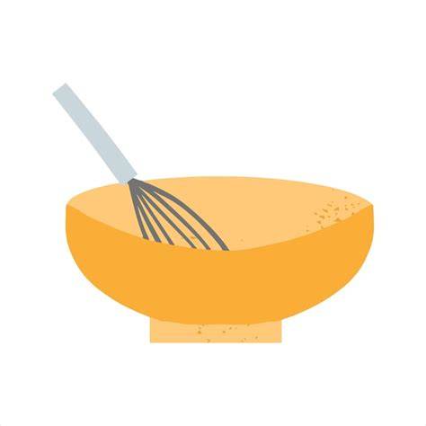 Utensilien für Dessert-Zubereitung: Schüssel, Schneebesen, Servierringe