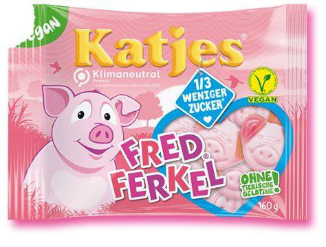 V-Label, Vegan-Label, Allergiehinweise auf Katjes Verpackung