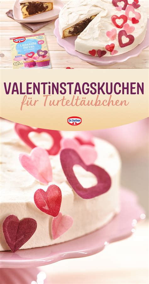 Valentinstagstorte Herzkuchen schnelle Ideen
