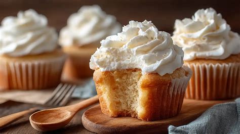 Vanille-Pudding-Cupcakes mit Creme-Topping