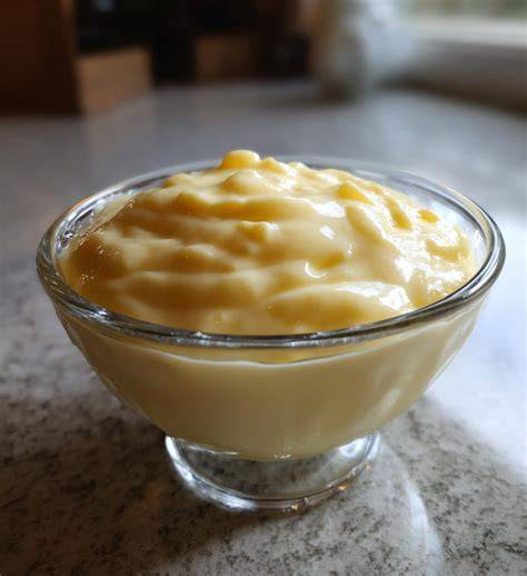 Vanillepudding mit Ananas in Gläsern