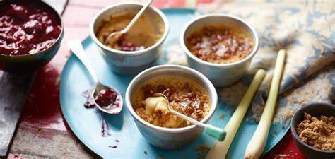 Varianten: Chili‑Nougat und Kirschen zur Crème brûlée