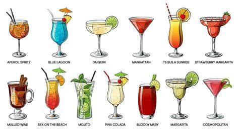 Varianten: Margarita, Piña Colada und Daiquiri
