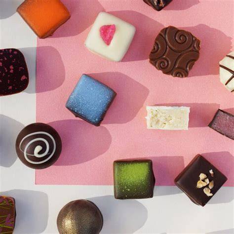 Varianten: Pralinen, Bites und Tafeln