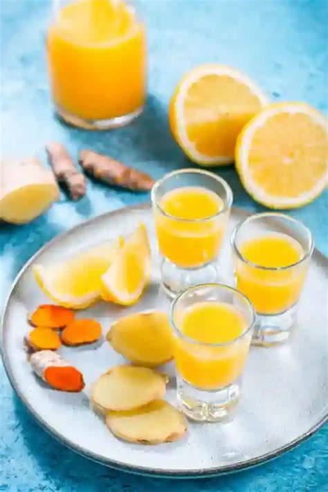 Varianten von Ingwer Shots: mit Kurkuma, Apfel, Karotte