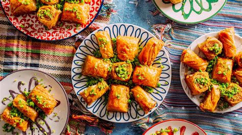 Varianten von Nussfüllungen für Baklava