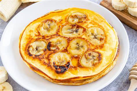 Variation: Bananen-Pfannkuchen ohne Zucker