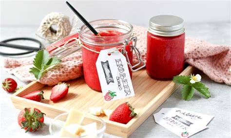 Variation: Erdbeermarmelade mit Chili und weißer Schokolade