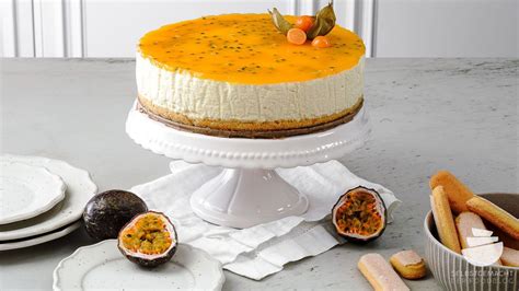 Variation: Philadelphia Torte mit Maracuja und weißer Schokolade