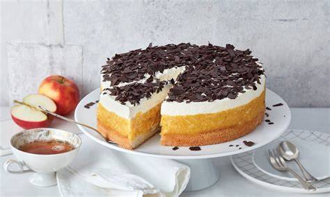 Variation: Schwedische Apfeltorte als Blechkuchen und im Tortenring