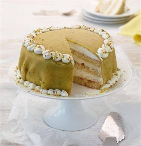 Variationen: Orangen-Marzipan und Pistazien-Marzipan Kuchen