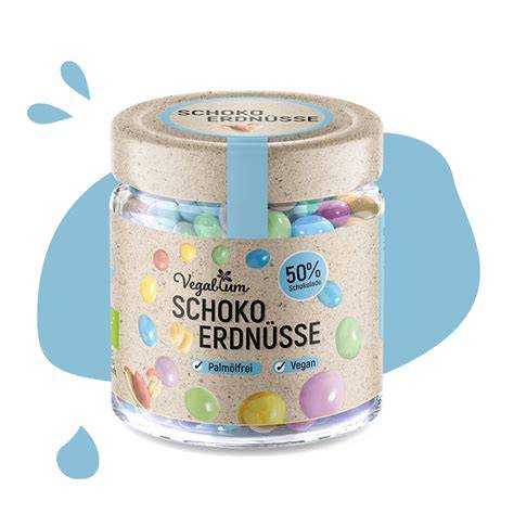 Vegablum Schoko Erdnüsse im Glas