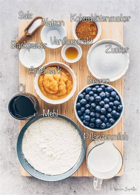 Vegane Blaubeer-Käsekuchen Zutaten